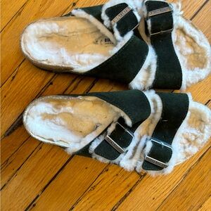 Green Birkenstocks size 39 almost perfect condition
